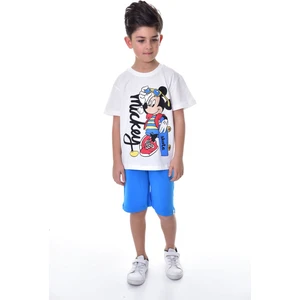 Mickey Baskılı 2'li Şort - T-Shirt Çocuk Takım