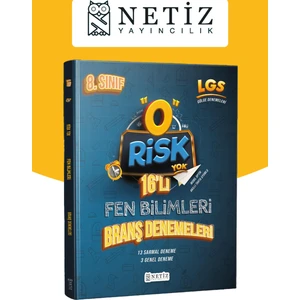 Netiz Yayıncılık Risk Yok 16'lı Fen Bilimleri Branş Denemesi