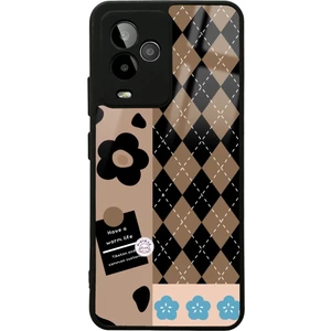 Gm 24 Pro Ekose Draw Tasarımlı Glossy Telefon Kılıfı