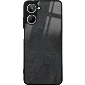Oppo Realme 10 Siyah Mermer Tasarımlı Glossy Telefon Kılıfı