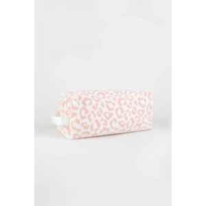Baby Kangaroo Leopar Desenli Pembe Dyson Airwrap Çantası -Tüm Saç Şekillendiriniz Için Xl Seyahat Çantası- Büyük Boy Makyaj Çantası, Organizer