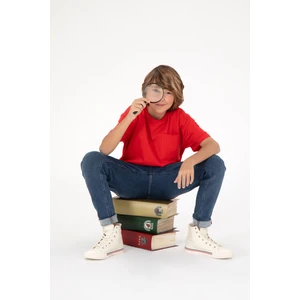 U.S. Polo Assn. Erkek Çocuk Kırmızı Bisiklet Yaka Tişört 50295428-VR030