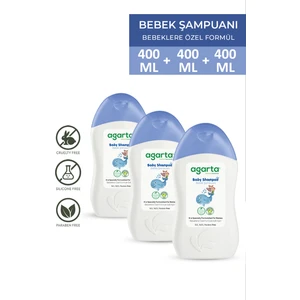 3 Adet Şampuan Erkek Bebek/Çocuklarına Özel 400 Ml