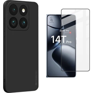 Xiaomi Mi 14T Pro ile Uyumlu Telefon Kılıfı ve 5d Tam Kaplayan Cam Ekran Koruyucu
