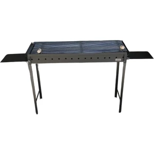 Iklim Demir Mangal Barbekü Oluklu Izgara Sehpalı 40 x 100 cm
