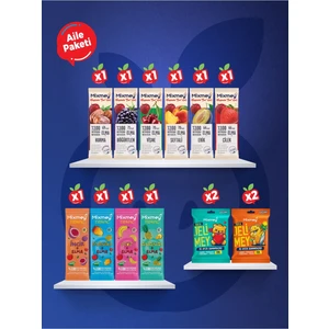 Aile Paketi – 14 Adet | Meyve Bar Jelimey Ile Sağlıklı Atıştırmalıklar Vegan, Glutensiz (14 ADET)
