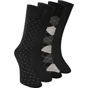 Four Solos Foursolos 4’lü Bambu Business Erkek Çorap – Nefes Alabilir, Terletmez, Takım Elbise & İş Çorabı – Siyah