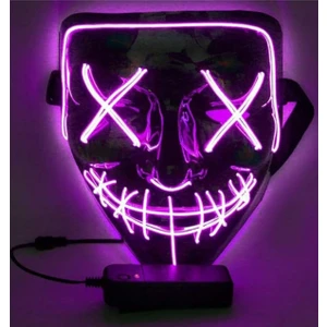 Hallowen LED Işıklı Neon Parti Maske 3 Modlu Parti Eğlence Maskesi Yılbaşı