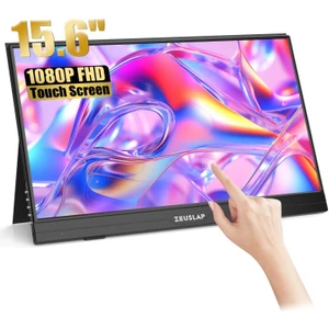 AT156 15.6'' 1920X1080 60Hz Fhd Ads-Ips Panel Type-C, Ultra Ince Taşınabilir Dokunmatik Monitör (ZL-AT156)