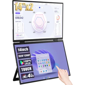 Z14W 14" 1920*1200@60Hz Full Hd Ads-Ips Panel Type-C 100% Srgb 300CD/M² Dokunmatik, Çift Ekran Taşınabilir Monitör (ZL-Z14W)