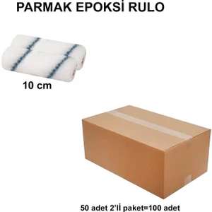 Izmir Fırça Arge Toptan Parmak Epoksi Rulo Yedek 10 cm (2'Lİ)-100 Adet 012776