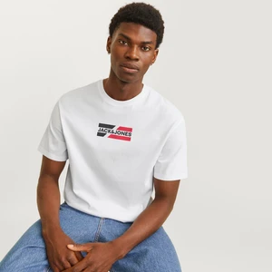 Jack & Jones Bisiklet Yaka Logo Baskili Tisört - Corp