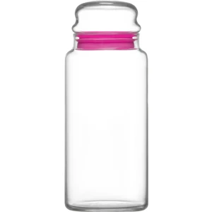 Sera Cam Kavanoz 2'li Büyük Boy 1400 ml PembeCam Kapaklı (Erzak Saklama Kavanozu )