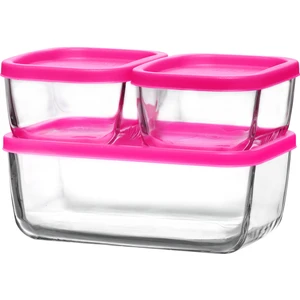 Cube 3'lü Saklama Kabı