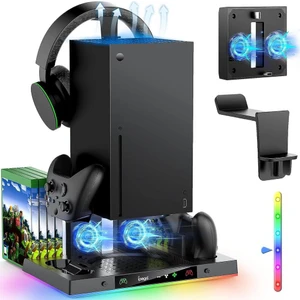 Konsol İstasyonu Xbox Series x Fanlı Stand Rgbli Xbox Şarj Istasyonu Oyun ve Konsol Standı