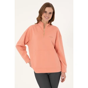 U.S. Polo Assn. Kadın Somon Sweatshirt 50297316-VR047