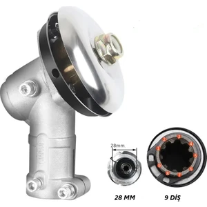 Çin Motorlu Tırpan Redüktör Dişli Gurubu 9 Diş Frezeli 28 mm Çin Grubu Tüm Modeller