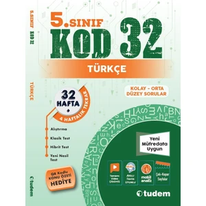 Tudem Yayınları 5. Sınıf Türkçe Kod 32 - 2025 Deneme