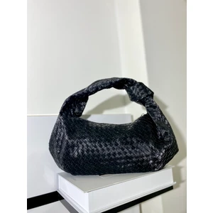 Rofo Butik Kadın Düğüm Detaylı ve Süet Görünümlü Deri Çanta