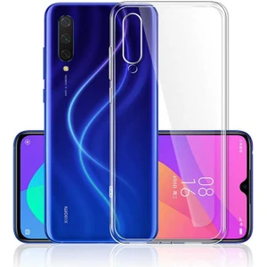 Xiaomi Mi A3 Kılıf Şeffaf Yumuşak Silikon Darbe Dayanıklı Korumalı Kılıf Arka Kapak + Ekran Koruyucu