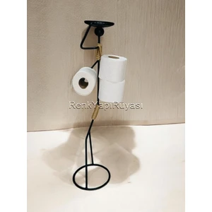 Renk Yapı Rüyası Renk Yapı Kadın Figürlü Yedek Hazneli Metal Wc Kağıtlık Banyo Kağıtlık Tuvalet Kağıtlık Şık Tasarım