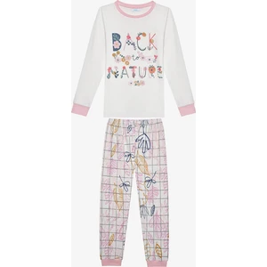 Kız Çocuk Nature Antik Yeşil Termal Pijama Takımı