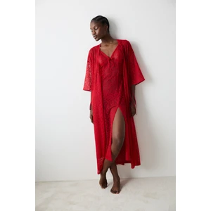 Lacy Kırmızı Sabahlık