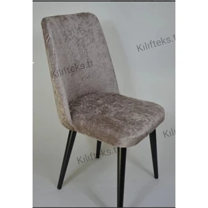 Büyük Oval Sandalye Kılıfı Koyu Kahve