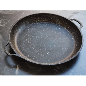 Alüminyum Döküm Granit Saç Kavurma 38CM