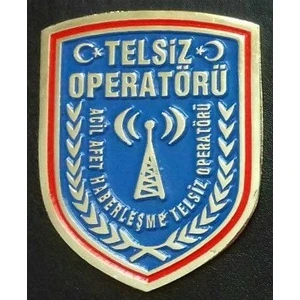 Telsiz Operatörü,amatör Telsizci,cüzdan Rozeti Al.sadece Çağrı Kodu Bulunan Alabilir.sivile Satılmaz.