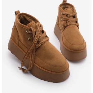 Kadın Kalın Taban İçi Kürklü Günlük Bot Mariva Taba Süet