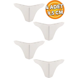 Bellona Rose Berjer Mobilya Kanepe Puf Koltuk Ayağı 9.5 Cm Beyaz Ayakları (4 Adet)