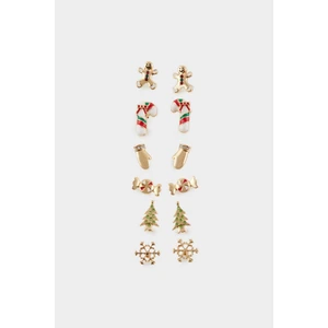 Kadın Yılbaşı Temalı 6lı KÜPE E3884AXNS