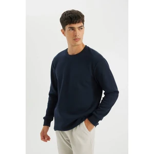 Regular Fit Bisiklet Yaka Waffle Uzun Kollu Tişört C1882AX24AU
