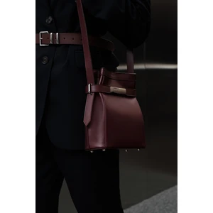 Milo Deri Baget Çanta Bordo