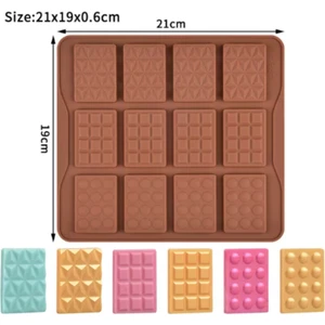 Silikon Çikolata Kalıbı Mini Tablet