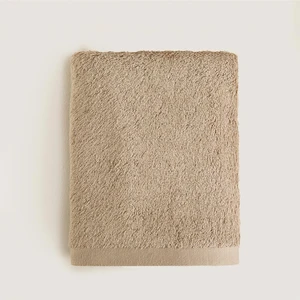 Solid Yüz Havlusu 50 x 90  cm  Koyu Bej