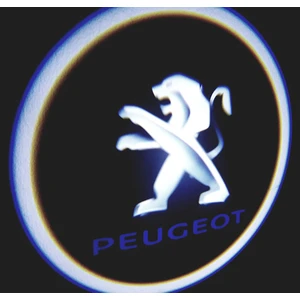 Peugeot Araçlar Için Pilli Yapıştırmalı Kapı Altı LED Logo