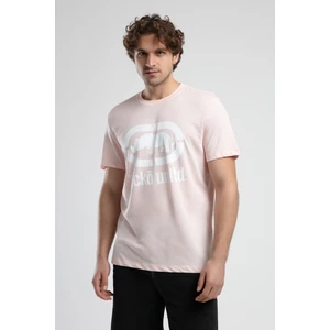 Ecko Unltd. Marc Pembe Bisiklet Yaka Baskılı Standard Fit Erkek Tshirt