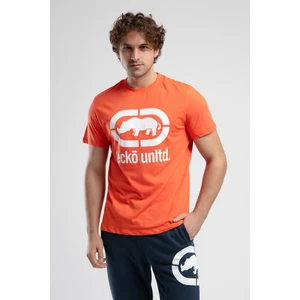 ECKO UNLTD Marc Turuncu Bisiklet Yaka Baskılı Standard Fit Erkek Tshirt