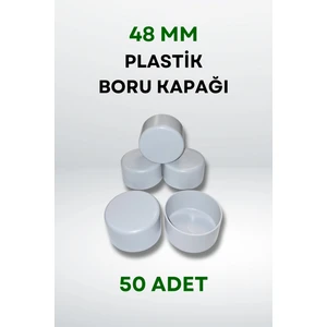 Plastik Boru Kapağı 48 MM (50 Adet)