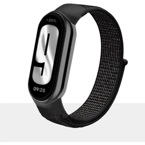 Mi Band 8 ve Mi Band 9 ile Uyumlu Kordon Spor Kumaş Cırt Cırtlı Kayış