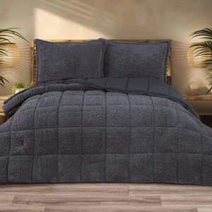 Home Deluxe Çift Kişilik Yorgan Seti 3-Antrasit