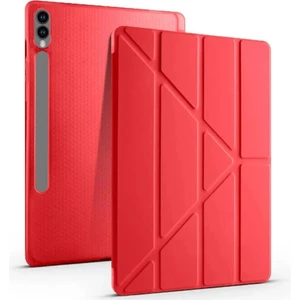 TEKNETSTORE Samsung Galaxy Tab S9 Fe+ Plus 12.4" Kalem Bölmeli Uyku Modlu Arkası Silikon Kapak Kılıf