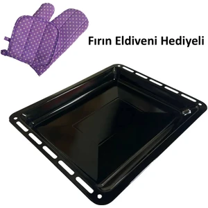 Ankastre Fırın Tepsisi 45,5 x 37,5 x 3.cm (Fırın Eldiveni Hediyeli)