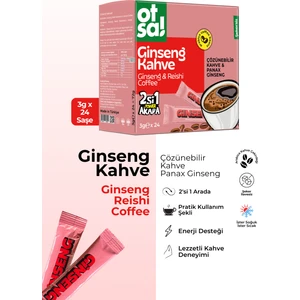 2si 1 Arada Ginseng & Reishi Ve Sabah Kahvesi Stick 24’lü Şeker İlavesiz Ginseng Kahve