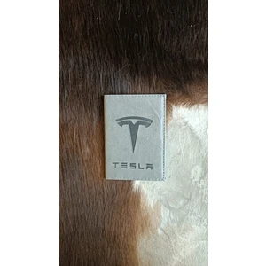Efe Deri Tesla  Deri Dikişli Araç Ruhsat Kılıfı Kabı Oto Ruhsatlık Araba Ruhsat Koruyucu