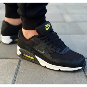 Air Max 90  Leather Black Hakiki Deri Erkek Snekaer Siyah