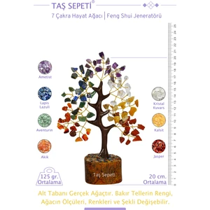 7 Çakra Hayat Ağacı Feng Shui Ağacı Pozitif Enerji Için Kristal Ağaç Enerji Jeneratörü