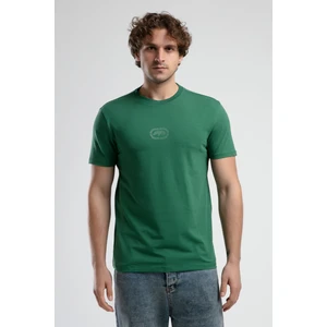 Ecko Unltd. ECKO UNLTD Johnson Yeşil Bisiklet Yaka Baskılı Standard Fit Erkek Tshirt